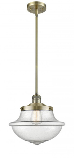 Oxford - 1 Light - 12 inch - Antique Brass - Stem Hung - Mini Pendant (3442|201S-AB-G544)