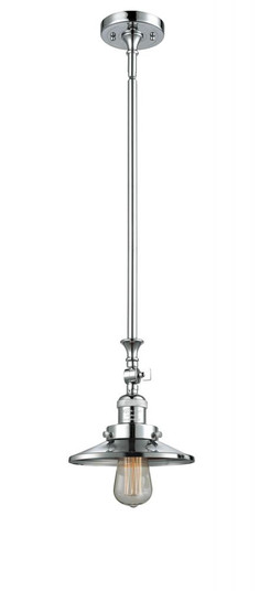 Railroad - 1 Light - 8 inch - Polished Chrome - Stem Hung - Adjustable Mini Pendant (3442|206-PC-M7)