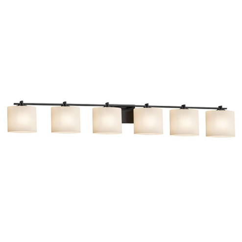 Era 6-Light Bath Bar (254|FSN-8446-30-OPAL-MBLK)