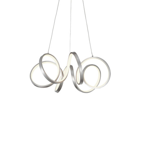 Synergy 24-in Antique Silver Dimmable LED Chandelier (461|CH93824-AS)