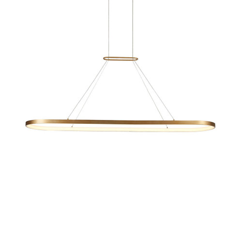 Eerie 59-in Antique Brass Dimmable LED Pendant (461|PD19359-AN)
