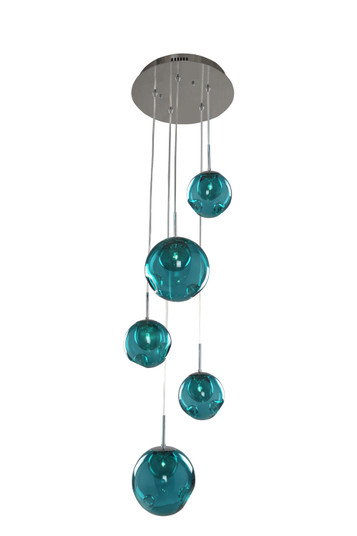 METEOR 5 LIGHT PENDANT (133|309541CH/AQUA)