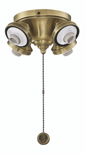 Ceiling Fan 4 Light Fitter - Antique Brass (90|F8AB)