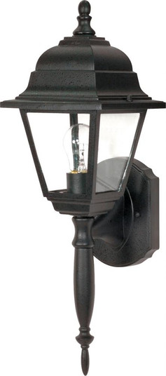 Briton; 1 Light; 18 in.; Wall Lantern with Clear Seed Glass; Color retail packaging; Textured Black (81|60/3455)