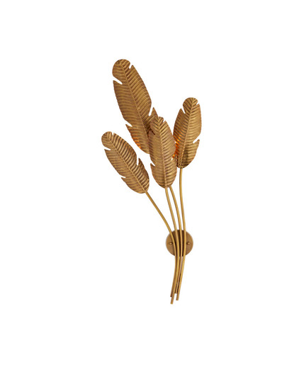 Tropical Brass Multi-Leaf Wall Sconce (92|5000-0128)