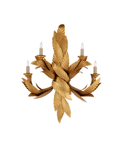 Apollo Gold Twisted Leaf Wall Sconce (92|5000-0132)