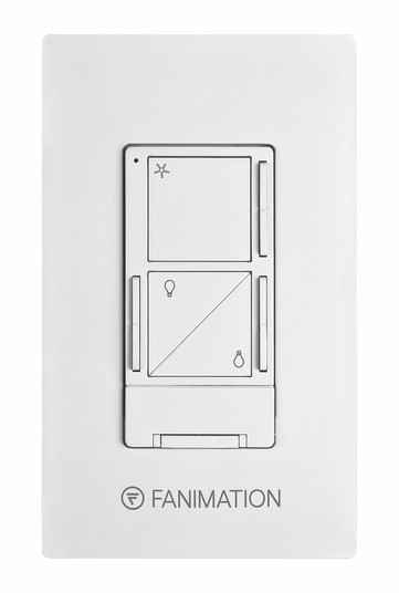 Ceiling Fan Wall Control with Receiver - 3 Speed Fan and Uplight/Downlight - White (90|WR502WH)
