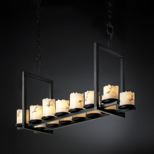 Dakota 14-Light Bridge Chandelier (Short) (254|FAL-8769-10-MBLK)