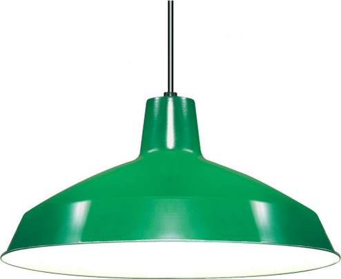 1 Light - 16'' Pendant with Warehouse Shade - Green Finish (81|SF76/660)