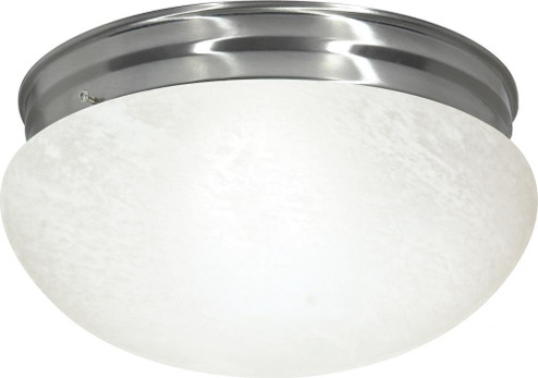 2 Light - 12'' Flush with Alabaster Glass - Brushed Nickel Finish (81|SF76/677)
