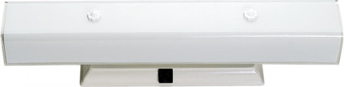 4 Light - 24'' Vanity with White ''U'' Channel Glass with Convenience Outlet - White Finish (81|SF77/991)