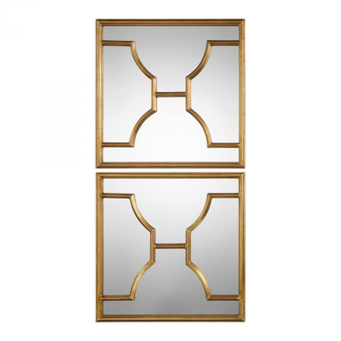 Uttermost Misa Gold Square Mirrors Set/2 (85|09268)