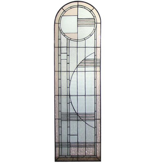 15''W X 54''H Arc Deco Left Sided Stained Glass Window (96|22868)