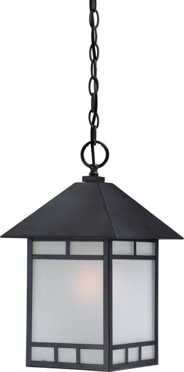 Drexel - 1 Light - Hanging Lantern with Frosted Seed Glass - Stone Black Finish (81|60/5604)