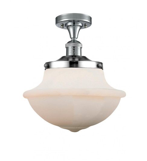 Oxford - 1 Light - 12 inch - Polished Chrome - Semi-Flush Mount (3442|517-1CH-PC-G541-LED)