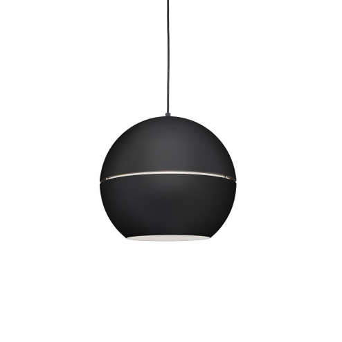 Lucas 16-in Black 1 Light Socket Pendant (461|494016-BK)