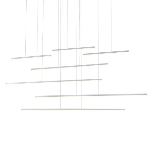Chute Motion 70-in White LED Multi Pendant (461|MP14970-WH)