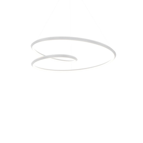 Ampersand 32-in White LED Pendant (461|PD22332-WH)