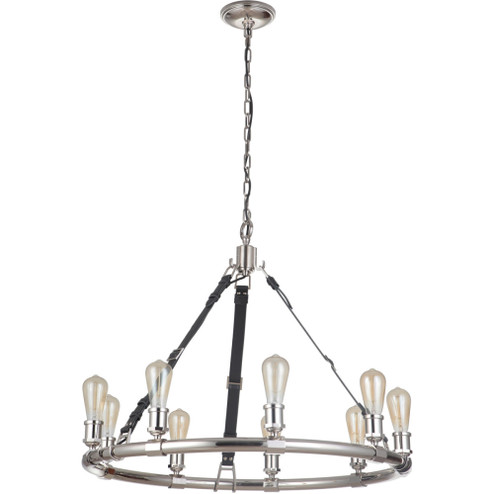 Huxley 9 Light Chandelier in Polished Nickel (20|48129-PLN)