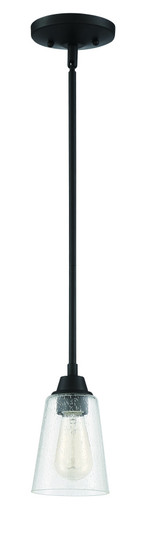 Grace 1 Light Mini Pendant in Espresso (Clear Seeded Glass) (20|41991-ESP-CS)
