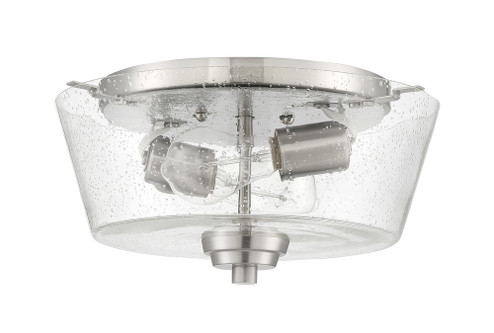 Grace 2 Light Flushmount in Brushed Polished Nickel (Clear Seeded Glass) (20|41982-BNK-CS)