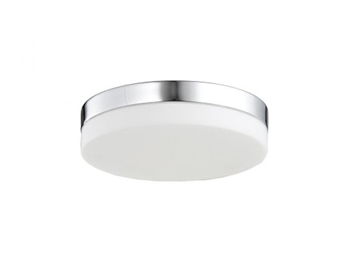 Cermack St. 6'' Round Flush Mount in Chrome with White Glass (4450|HF1105-CH)
