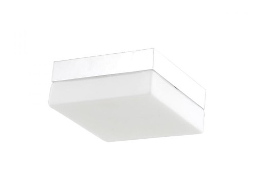 Cermack St. 8'' Square Flush Mount  in Chrome with White Glass (4450|HF1108-CH)
