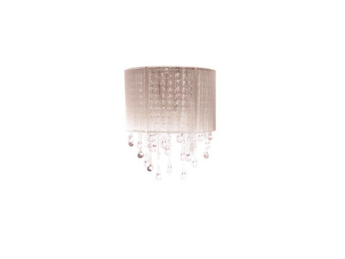 Beverly Drive Taupe Silk String And Crystal Wal Sconce (4450|HF1511-TP)