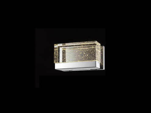 The Original Glacier Avenue 9''  Wall Sconce in Polished Nickel with Bubbled Crystal (4450|HF3001-PN)