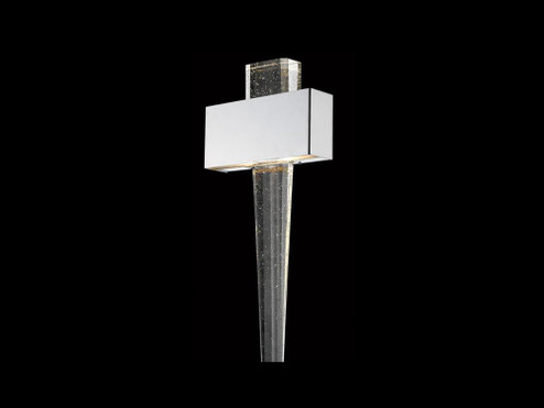 The Original Glacier Avenue 24''  Wall Sconce in Polished Nickel with Bubbled Crystal (4450|HF3006-PN)