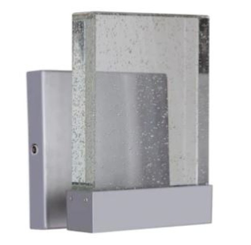 Aria II 1 Light Medium LED Outdoor Wall Mount in Satin Aluminum (20|ZA1210-SA-LED)