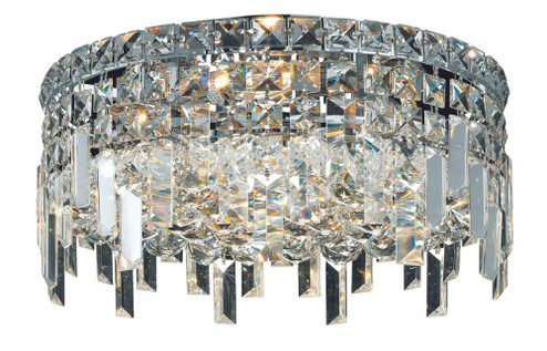 Maxime 4 light Chrome Flush Mount Clear Royal Cut Crystal (758|V2031F14C/RC)