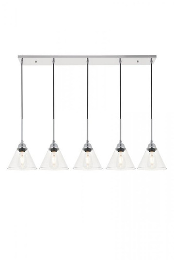 Histoire 5 light chrome Pendant (758|LD4017D48C)