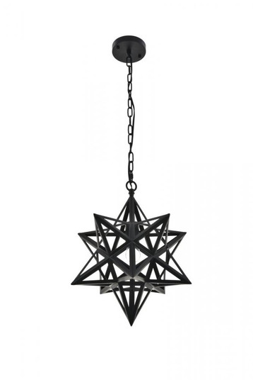 Nocturne 1 light black Pendant (758|LD4076D16BK)