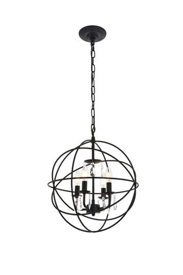 Wallace 4 Light Matte Black Pendant (758|LD5055D16MB)