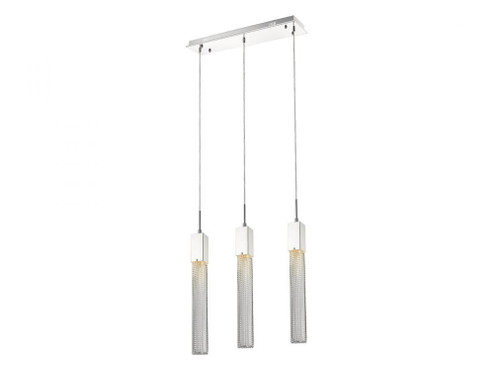 Boa  37'' Multi Pendant in Polished Chrome with Studded Glass (4450|HF1900-3-BOA-CH)