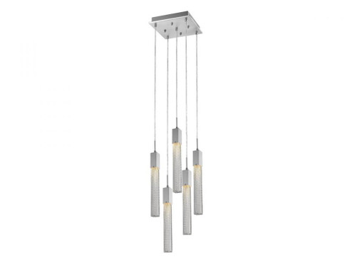 Boa  5 Light Multi Pendant in Polished Chrome with Studded Glass (4450|HF1900-5-BOA-CH)