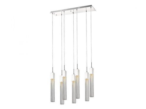 Boa  47'' Multi Pendant in Polished Chrome with Studded Glass (4450|HF1900-7-BOA-CH)