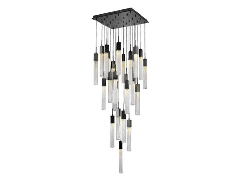 Boa  25 Light Multi Pendant in Dark Bronze with Studded Glass (4450|HF1904-25-BOA-DBZ)