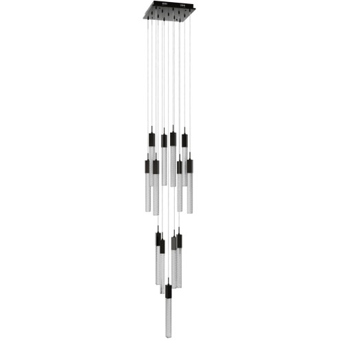 Boa 13-Light 20''W Sputnik Chandelier in Dark Bronze/Studded Crystals (4450|HF1905-13-BOA-DBZ)