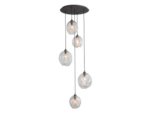 Sonoma Ave. Collection 5 Light Pendant Cluster (4450|HF8145-DBZ-CL)