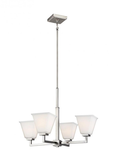Ellis Harper classic 4-light indoor dimmable ceiling chandelier pendant light in brushed nickel silv (38|3113704-962)
