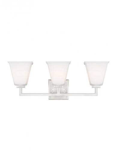 Ellis Harper transitional 3-light indoor dimmable bath vanity wall sconce in brushed nickel silver f (38|4413703EN3-962)