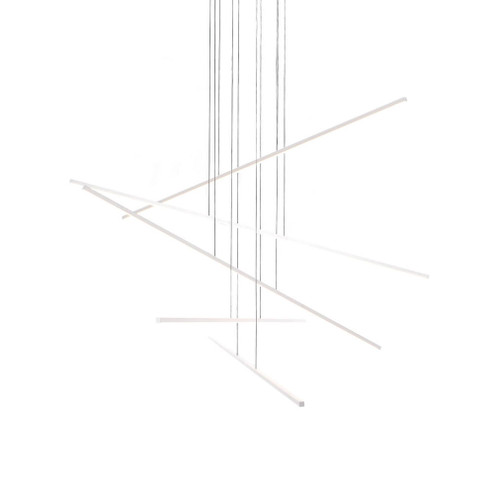 Vega Minor 5 Head White Dimmable LED Multi Pendant (461|MP18205-WH)