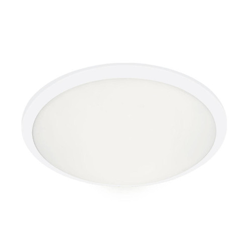 Malta 15-in White Dimmable LED Flush Mount (461|FM1515-WH)