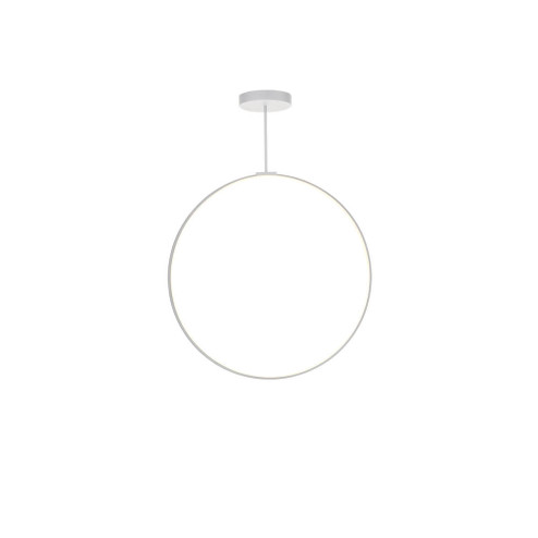 Cirque 36-in White Dimmable LED Pendant (461|PD82536-WH)