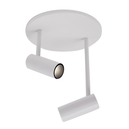 Downey 1-in White 2 Head Dimmable LED Semi Flush Mount (461|SF15002-WH)