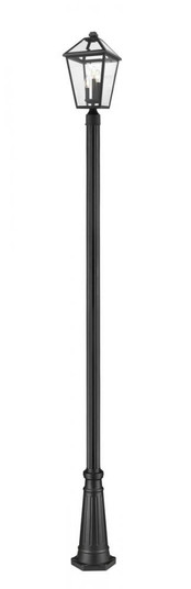 3 Light Outdoor Post Mounted Fixture (276|579PHBR-519P-BK)