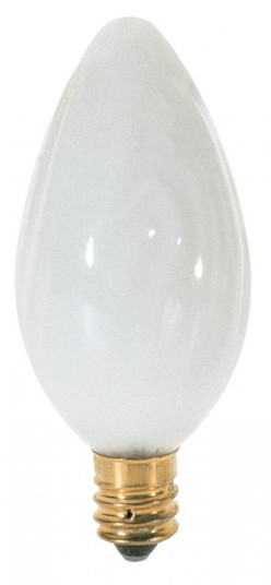 15 Watt F10 Incandescent; White; 1500 Average rated hours; 90 Lumens; Candelabra base; 120 Volt (27|S3361)