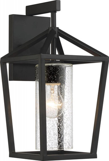 Hopewell- 1 Light Medium Wall Lantern - with Clear Seeded Glass - Matte Black Finish (81|60/6592)